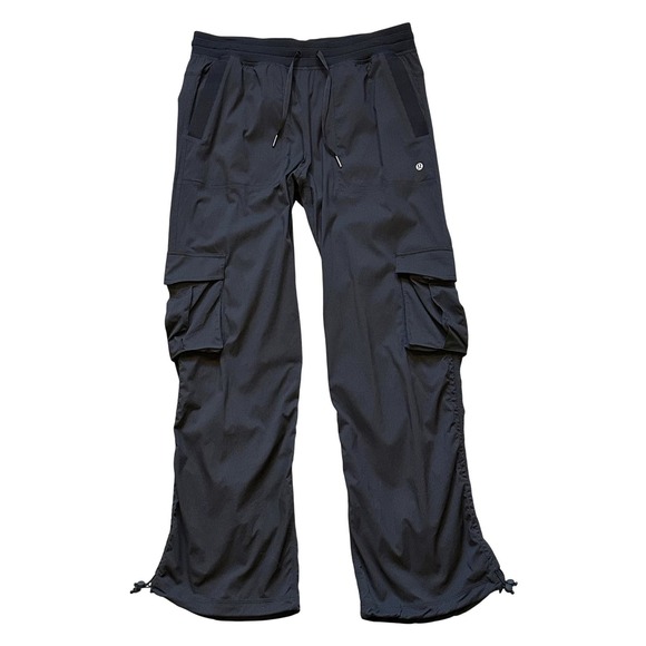 Lululemon Womens Large Dance Studio Relaxed-Fit Mid-Rise Cargo Pant Black W5GILS - Picture 1 of 9